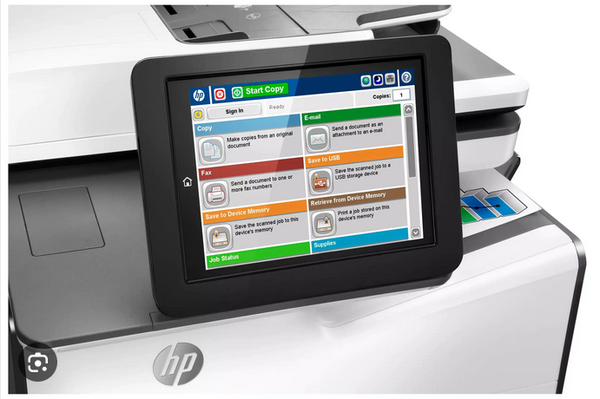 Stampanti multifunzione a colori HP PageWide Managed serie 586