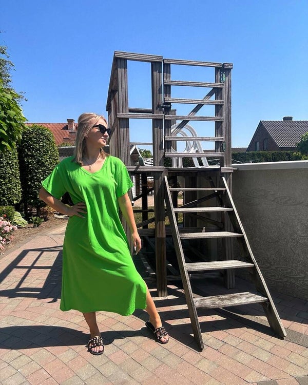 T shirt dress - groen