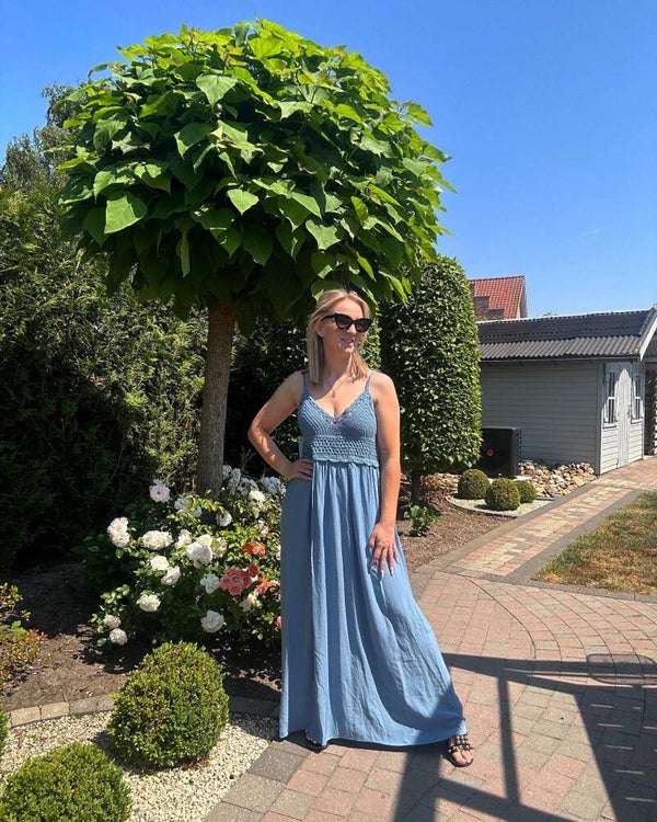 Blauw kleed