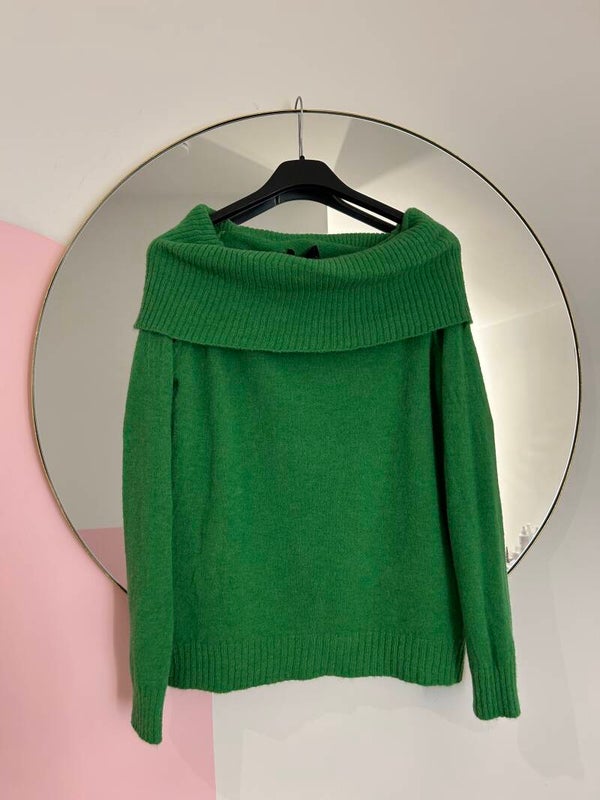 Off shoulder blouse - groen