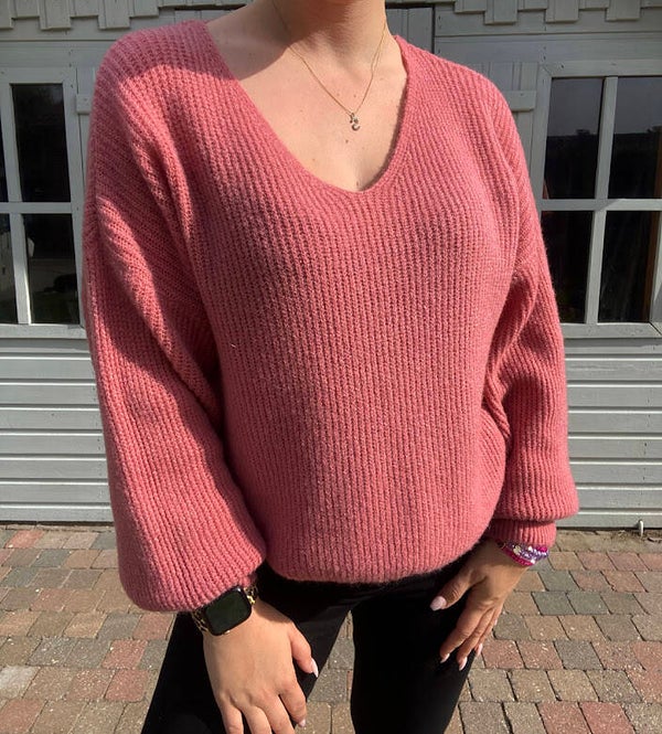 roze blouse
