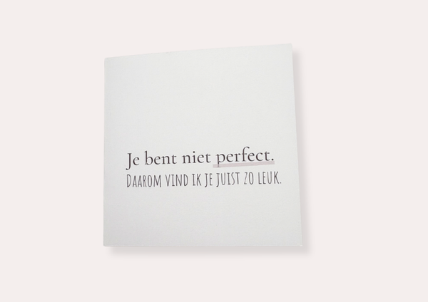Kaart - Daarom vind ik je juist zo leuk