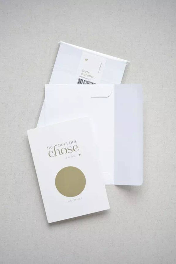 Carte annonce à gratter - veux-tu être parrain ?