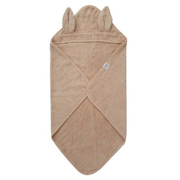Cape de bain bébé bio lapin