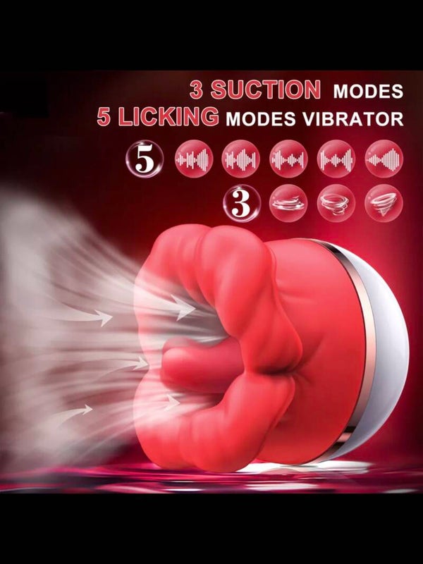 3D Licking & Sucking Rechargeable Rose.