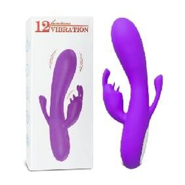 12-Speed Purple Color Silicone Rabbit Vibrator Type II