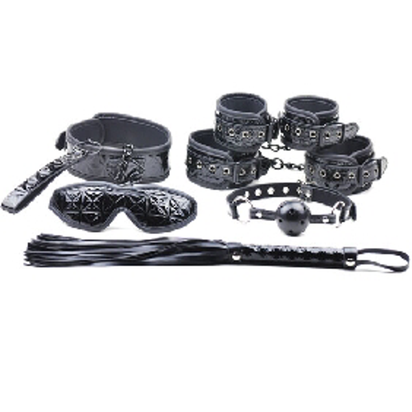 Black Color Embossed 6 Pcs SM Kit