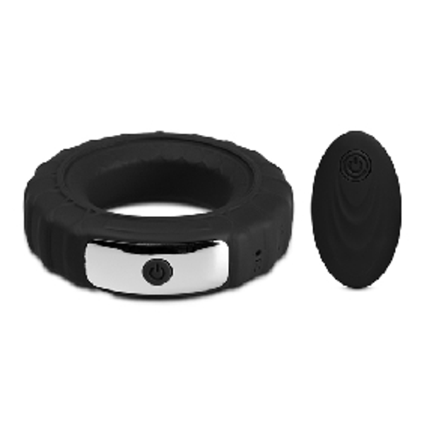 Multiple Speeds Remote Control Silicone Vibrating Cock Ring ( 2 Motors )