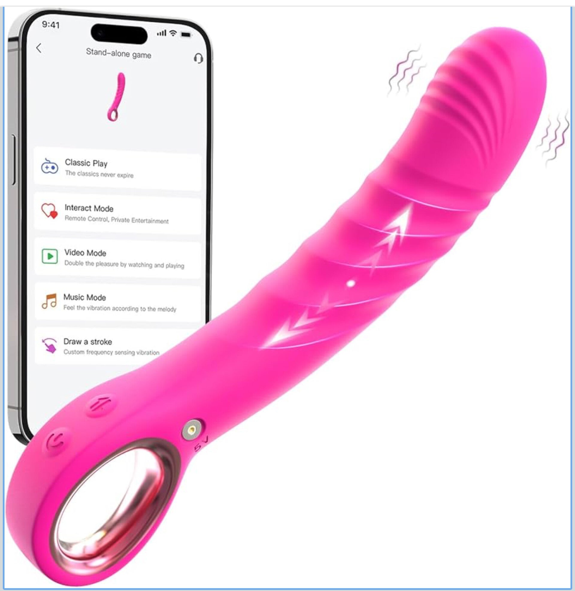 App Controlled G Spot Thrusting Vibrator