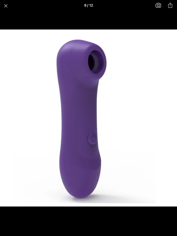 Battery Operated Clit Stimulating Vibrator (Purple)