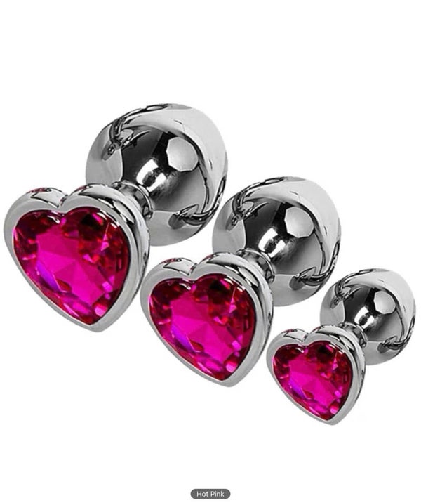 3Pc Metal Anal Plug Set