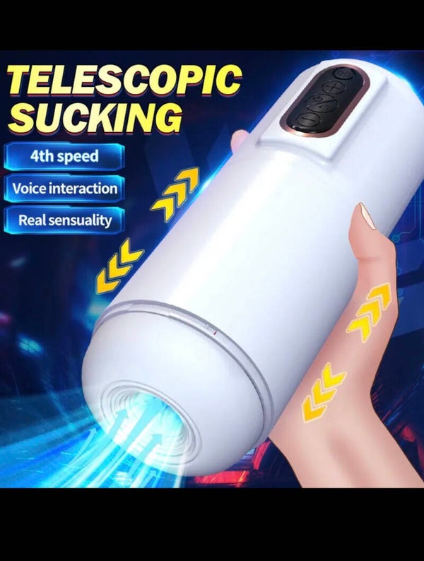 Automatic Telescopic Sucking Vibrating Masturbator for Men Blowjob Equipment Machine