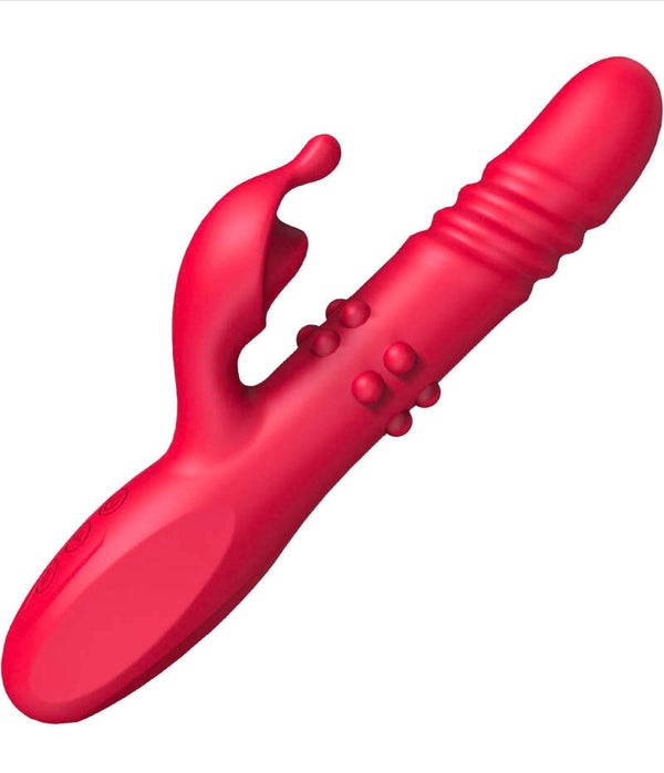 Red Silicone Rabbit Vibrator