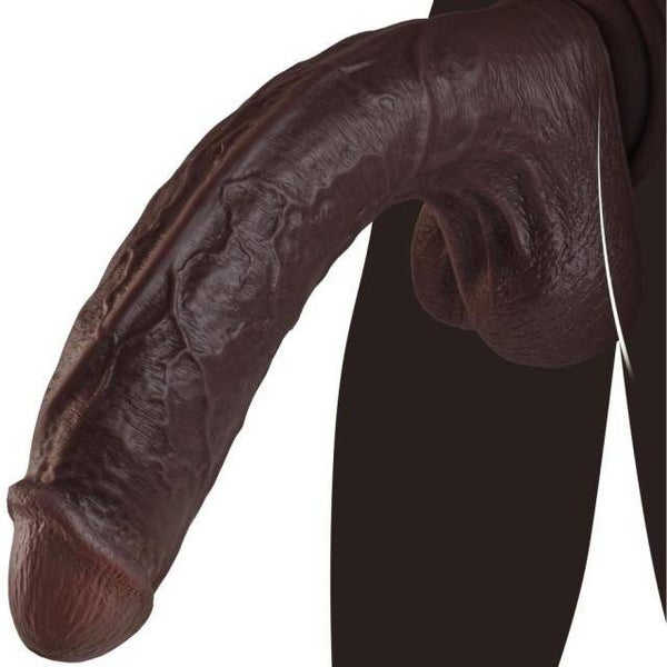 10.84'' Deep Brown Silicone Dildo with Strong Suction Cup