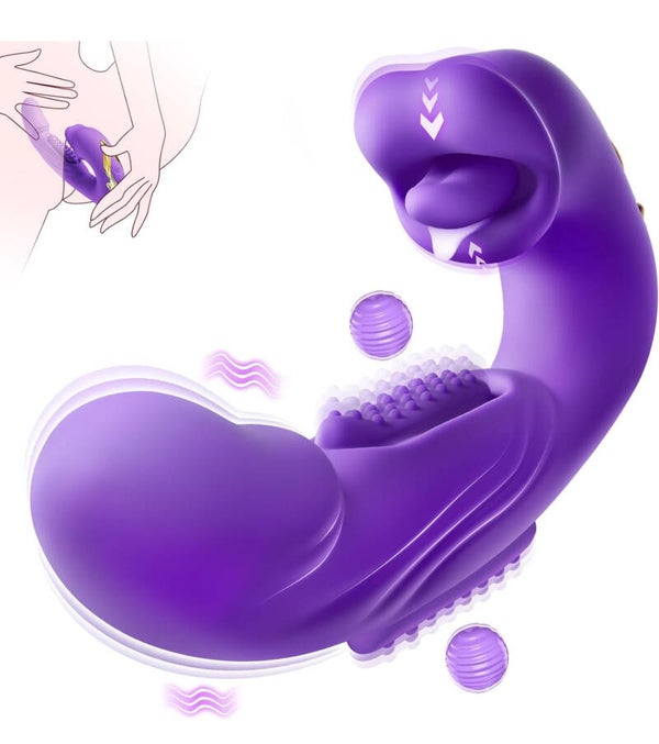 4 In 1 Thrusting Vibrator With Mouth