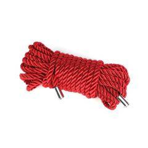 5 Meters Red Cotton Bondage Rope – Soft & Durable Shibari Restraint Rope