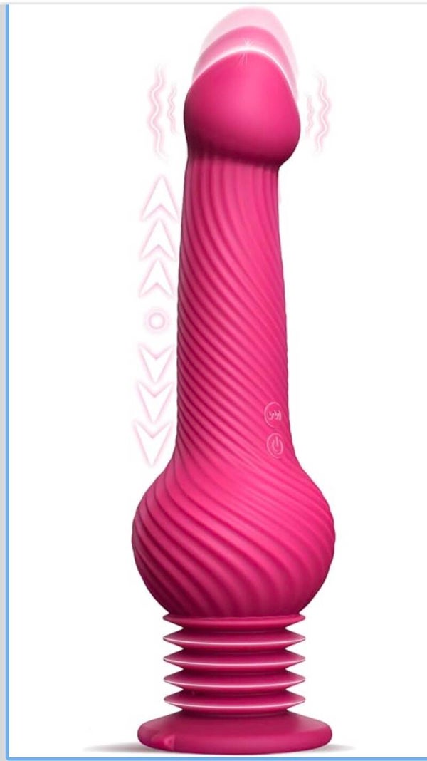Pulse Pounding Thrusting Dildo Vibrator With Remote
