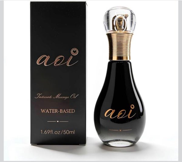 AOI Water-Based Personal Lube, Travel Size Discreet Lubricant, 1.7 fl oz