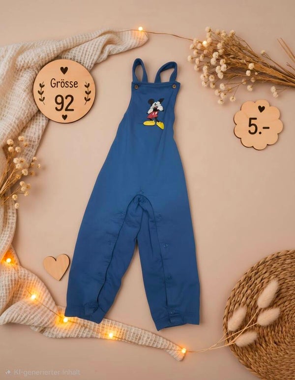 Blaue Latzhose 92