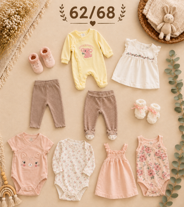 Baby Kleiderset beige 62/68