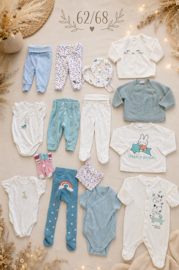 Baby Kleiderset Blau 62/68