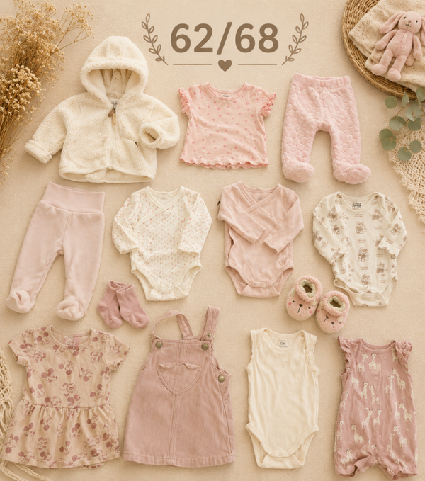 Baby Kleiderset Rosa 62/68