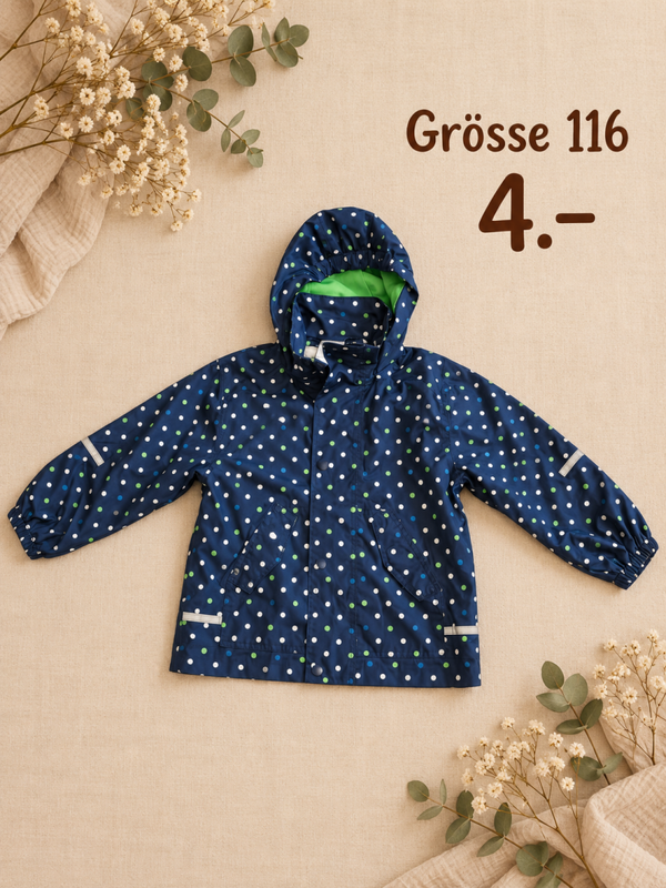 Regenjacke 116 blau