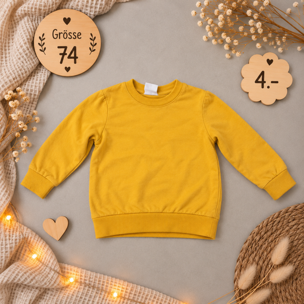 Pullover gelb 74