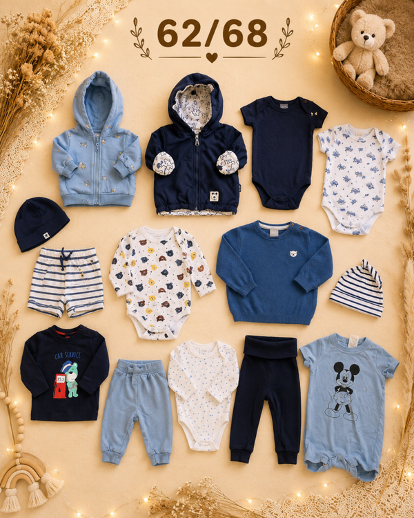 Baby Kleiderset blau 62/68