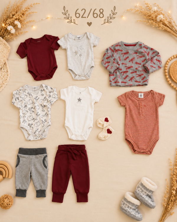 Baby Kleiderset Rot 62/68