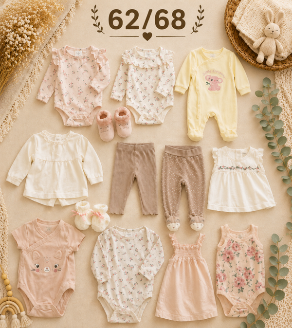 Baby Kleiderset beige 62/68