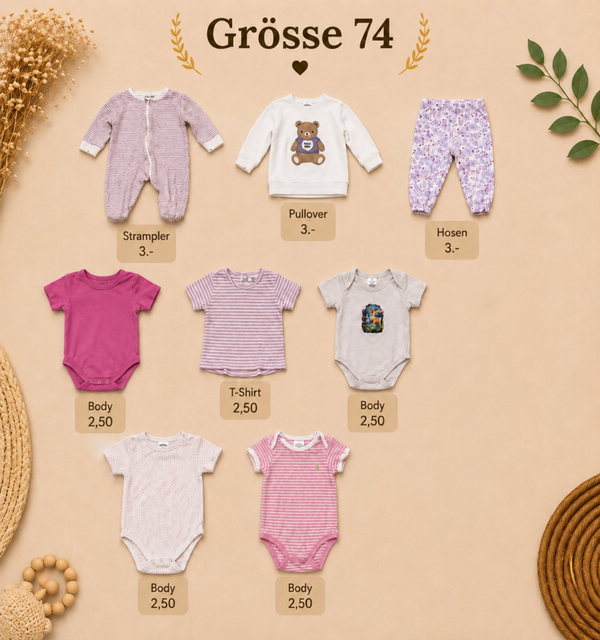 Mädchen Gr 74 rosa/ Lila Stückpreis