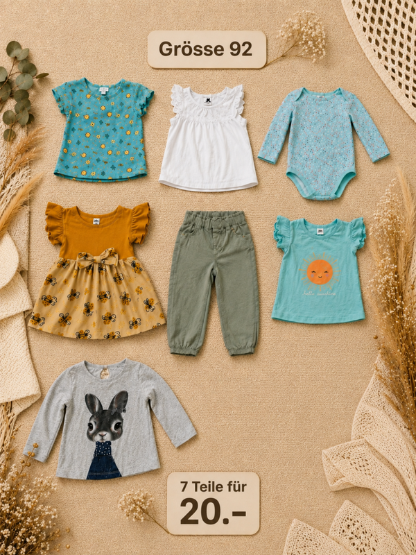 Baby Kleiderset Gelb 92
