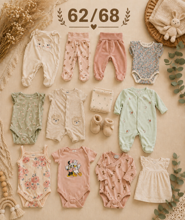 Baby Kleiderset Rosa 62/68