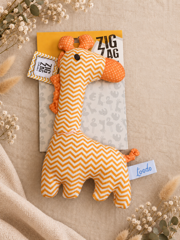 Babyrassel Giraffe gelb