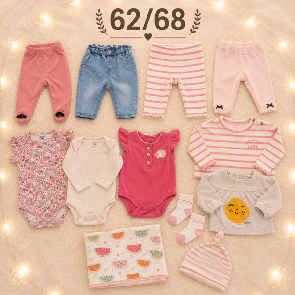 Baby Kleiderset Rosa 62/68
