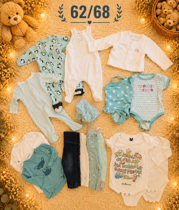 Babykleider Set Türkis 62/68