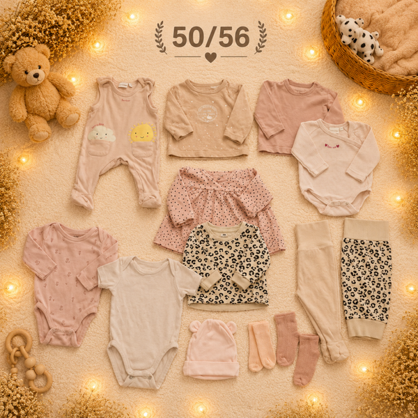 Babykleider Set Rosa Leo 50/56