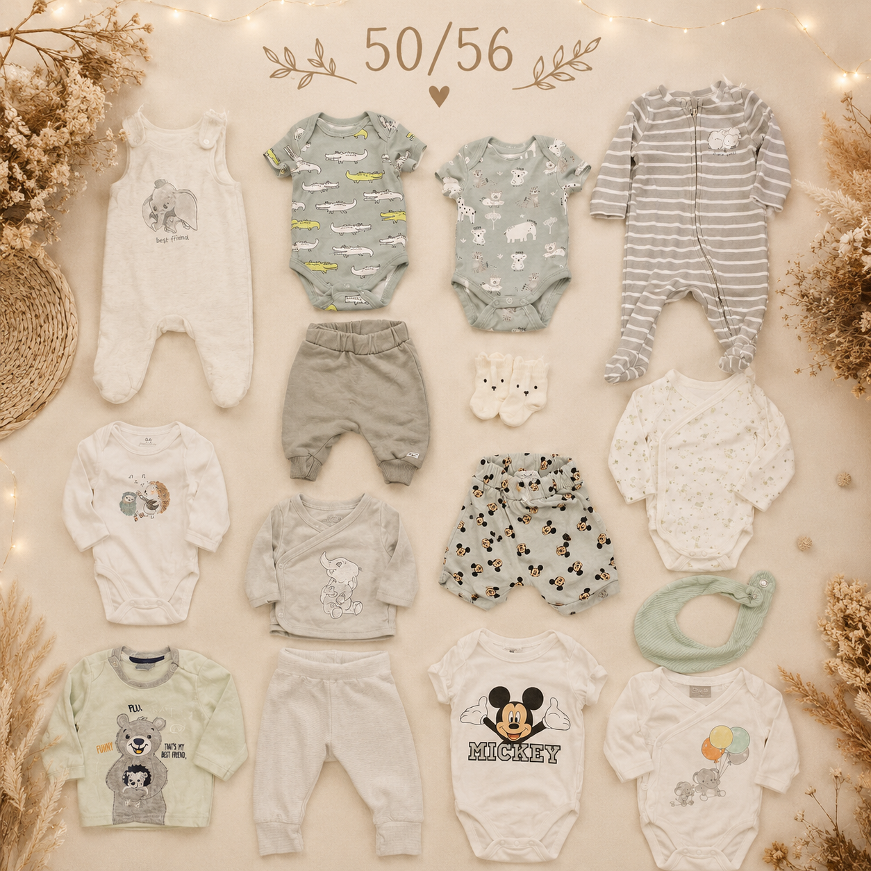 Baby Kleiderset mint 50/56