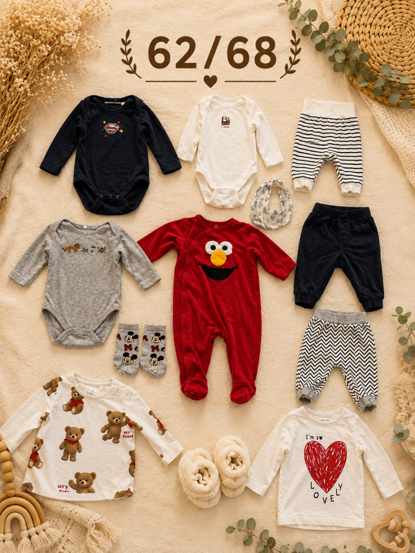 Baby Kleiderset rot 62/68