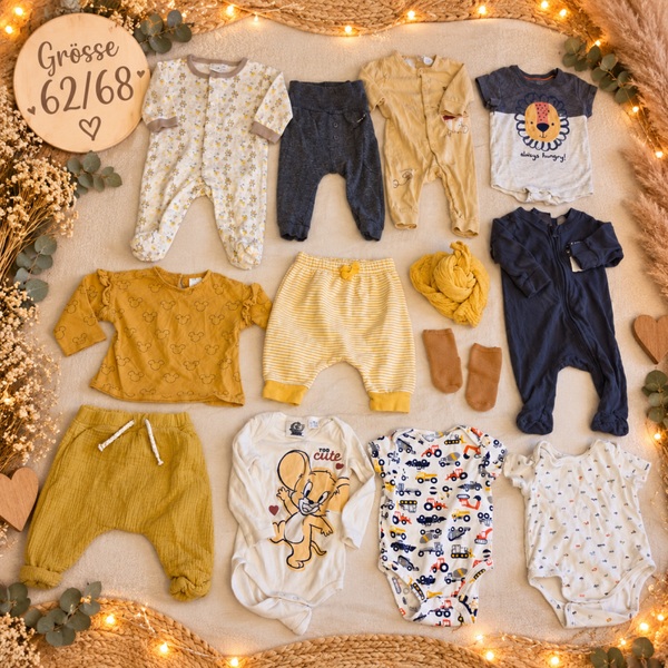 Baby Kleiderset gelb 62/68
