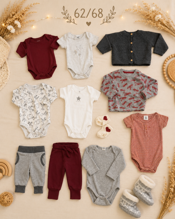 Baby Kleiderset Rot 62/68