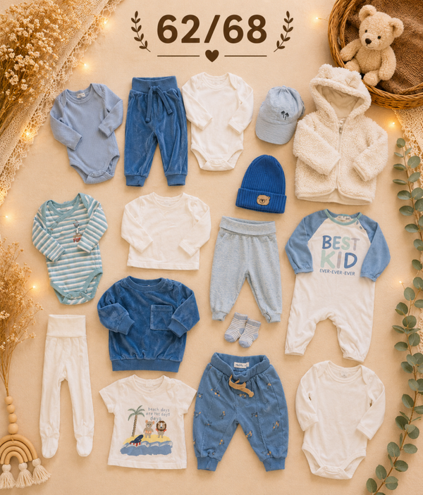 Baby Kleiderset Blau 62/68