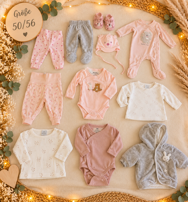 Baby Kleiderset Rosa 50/56