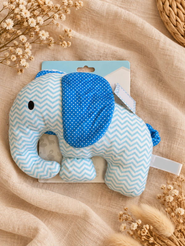Babyrassel Elefant  blau
