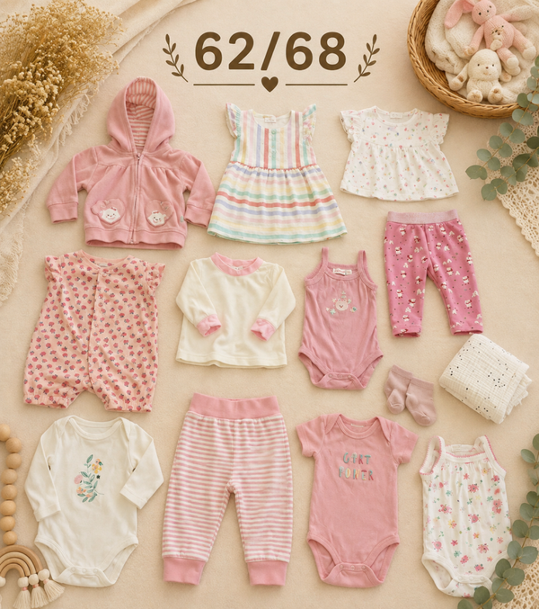 Baby Kleiderset Rosa 62/68