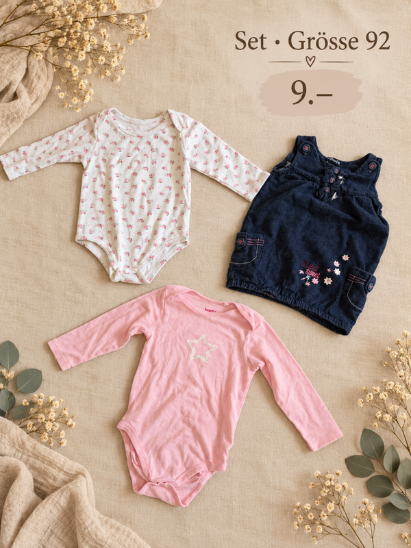 Babygirl Set jeans rosa Gr 92