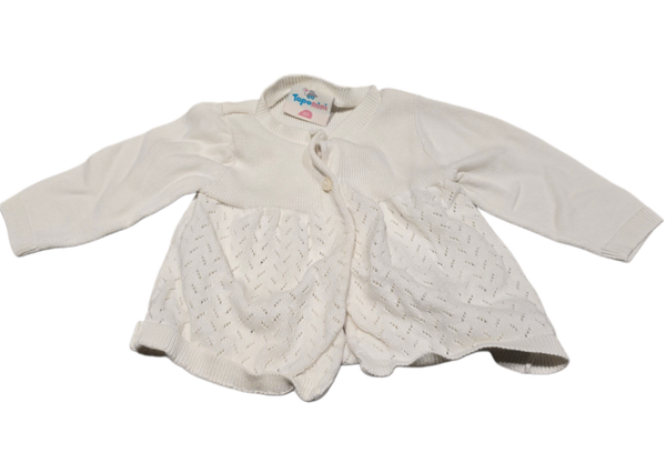 Babystrickjacke weiss 62