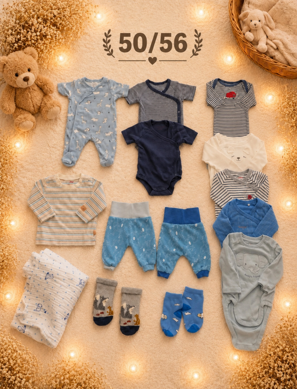 Baby Kleiderset Blau 50/56
