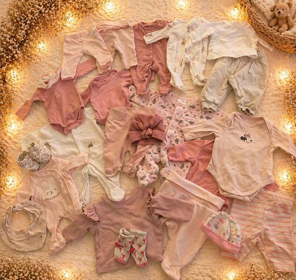 Süsses Babykleiderpaket in Rosa 50/56